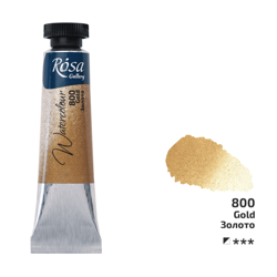 Akvarelové barvy Rosa 10 ml 800 Gold